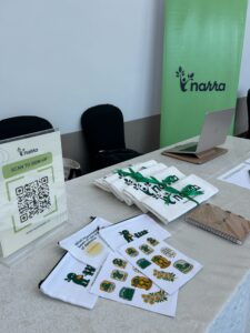 Narra Health merchandise displayed for seafarers to take home to their families